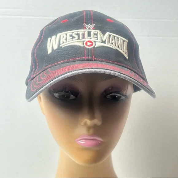 Wrestlemania Embroidered Logo Hat March 2015 Wrestling WWE - Picture 1 of 6